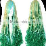 Hot Selling New Fashion Womens Anime Long Blonde Wavy Curly Wig Hair Cosplay Wig thumbnail-2