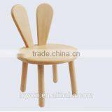 Creative Design Rabbit Model Kids Bench Solid Beech Wood Child Chair for Kids Play Room Kindergartens Chair Kids thumbnail-3