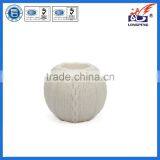 Eco-Friendly Elegant White Knitted Decorative Round Candle Holders,Ceramic Tealight Candle Holders thumbnail-1