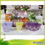 Different Sizes/Shapes Office Desk Flower Pots In Colorful Customize Design thumbnail-1