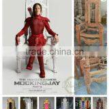 Hot Sales PU Leather Throne Chairs Wedding Decoration For Bride and Groom thumbnail-6