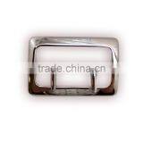 Solid Brass Center Bar Buckle With Double Prong, Chrome Plate Solid Brass Material Belt Buckle thumbnail-1