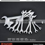 10 Pcs Double Open Wrench Chrome Vanadium Handle Tools Spanner Set thumbnail-3