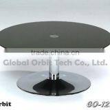 Round Dining Table, Modern Hotel Lobby Glass Round Table thumbnail-3