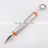 Fashionable Multifunction Stainless Steel Fruit Carving Knives Watermelon Hami Melon Balls Ice Cream Spoon thumbnail-6