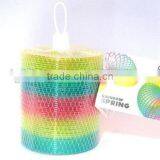 Hot Plastic Magic Rainbow Coil Spring 8.7 *9 cm Big Size Slinky Colorful Novelties Educational Toy thumbnail-5