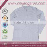 Free Sample Long Sleeves 100% Cotton Screen Printing Plain White Tee Shirt thumbnail-1