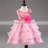 2015 Free Shipping Sequins Flower Girls Dresses for Party Wedding Baby Girl Baptism Dress Tulle Layered 1 Year Birthday Dress thumbnail-1