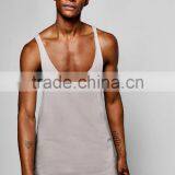 Camisole Men 100% Cotton Racer Back Workout Gym Vest Cool Cheap Wrestling Singlets thumbnail-3
