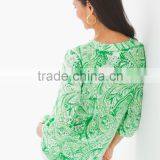 New Arrived Printed Stand Collar Front Button up Shirt thumbnail-2