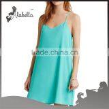 Wholesale Dress Women Simple Dress Sleeveless Dress 100%polyester thumbnail-2