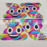 Lovely Cartoon Design Hologram Rhinestone Diamond Gem Crystal Sticker In Foot Grade thumbnail-1
