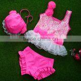 2016 Latest Fashion Dresses Three Piece Swimming Wear Girl Bathing Suit for Summer Girl Swimming Suit thumbnail-1