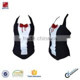 Japan style one piece swimsuit with lovely bow