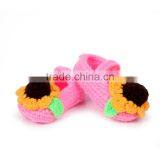Beautiful Sunflower Free Crochet Shoes Pattern for Baby thumbnail-2