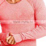 Compression Long Sleeve Gym t Shirt With Scoop Neck thumbnail-4