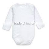 OEM Logo 100% Cotton White Baby Boy Rompers Baby Long Sleeve Jumpsuit Bodysuit Newborn Sleep Gown thumbnail-2