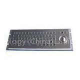 Metal Industrial Mini Keyboard With Trackball , Short Stroke Keyboard