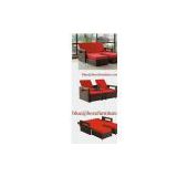 Lounge Bed Outdoor Furniture Double Seats Rattan / Wicker Chaise Lounge (BZ-C009)