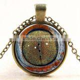 XP-TGN-HE-129 Wholesale Glass Cabochon Necklace In Alloy thumbnail-2