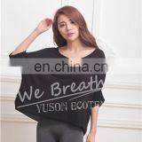 Black Bamboo Summer Breathable T-shirt Blouse Home Wear Girls