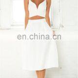 New Fashion A-line Chic Mid-calf Length and High Waist Skirt, Fashion Women Divided Skirt thumbnail-3