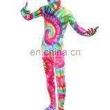 Unisex Mix Color Full Body Spandex Zentai Art Suits For Womern