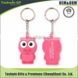 Promotional gifts environmental 3d custom soft pvc Animal keychain