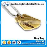 soft enamel gold plated brass dog tag