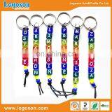 Custom souvenir letter shaped acrylic keychain