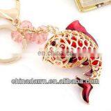 Fashion Gift Rhinestone Carp Keychain CD-KD008 thumbnail-1