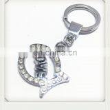 Nickel Plated Fish Shaped Fashion Rhinestone Key Chains