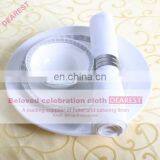 White Wholesale Wedding Napkins Hotel Yarn Dye Plain Napkins thumbnail-1