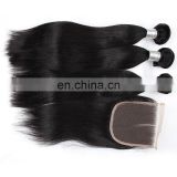 mink brazilian straight hair weaving wholesale brazilian hair lace closure