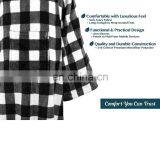 TEX-CEL Premium Fleece Plaid Adult Wearable Hooded Throw Blanket With Sleeves thumbnail-3