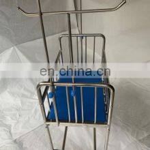 Stainless Steel Type Medical Baby Bed With Mattress 3cm for Hospital and Clinic Use thumbnail-3