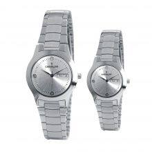 Stainless Steel Fashion Women Ultrathin Watches Man Quartz Watch thumbnail-3