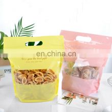 Resealable Ziplock Mylar Bags CPP Stand Up Pouch Zipper Bags with Clear Window Reusable Smell Proof Food Cookie Storage Bags