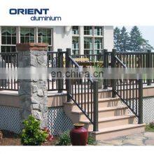 new arrival  factory directly easy assembly outdoor and indoor aluminum tubular stair railing design