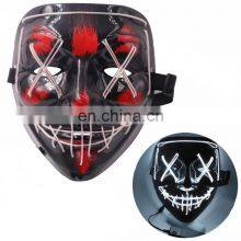 Factory Promotional Party Led Light Joker Neon Facial Adult Party Masks Halloween Party Mask With Battery thumbnail-5