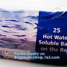 PEVA Water Soluble Plastic Laundry Bags, Recycle Bag, Cold Water Soluble Dissolvable Plastic Bags PVA Bag thumbnail-3