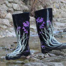 Woman Printing rubber boot,Popular Style female rubber shoes,Colourful ladies rubber boots,Lady rubber rain boot,Outdoors rain boot