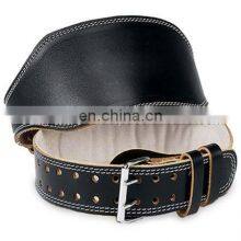 Custom Logo Weightlifting Leather Belt 6 , 4 Inch