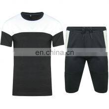 2021 Crop Top Shirt and Short Whit Pocket Set Custom Logo Jogging Women Summer Shorts thumbnail-1