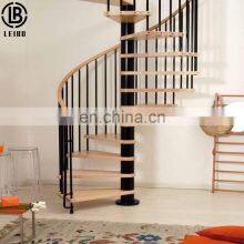 Luxury Hotel Interior Design Metal Structure Arc Steel Curved Staircase