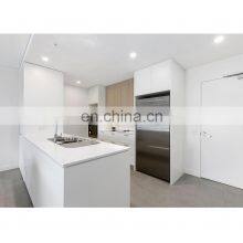 American Custom Design Cheap Pantry Wooden Cupboard Slab Door Prefabricated Kitchen Cabinets thumbnail-1