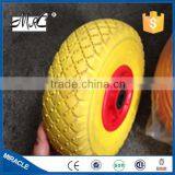 Heavy Duty Small Solid Flat Free Wheelbarrow Wheel PU Foam Wagon Wheel 260x85 3.00-4 thumbnail-6