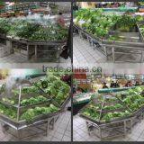 APEX Supermarket Shelf or Grocery Stainless Steel Fruit Vegetable Display Rack/vegetable and Fruit Display Shelves