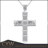 CYW Christmas Gift 925 Sterling Silver Cross Pendant Design for Boys thumbnail-1