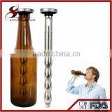 NT-PC16 Beer Bottle Drink Cooler BPA Free and Reusable Metal Beer Chiller With Pourer Function thumbnail-1
